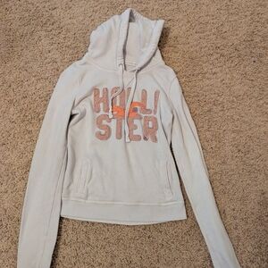 Hollister Women's Cream Hoodie